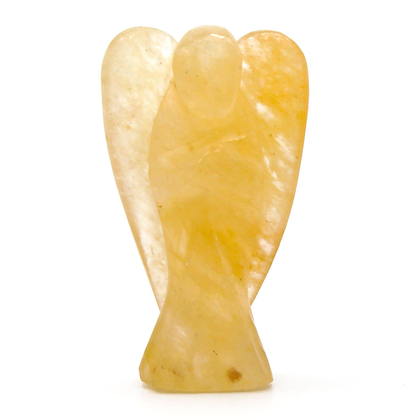Handgeschnitzter Aventurin-Engel – Figur aus Edelstein für Harmonie