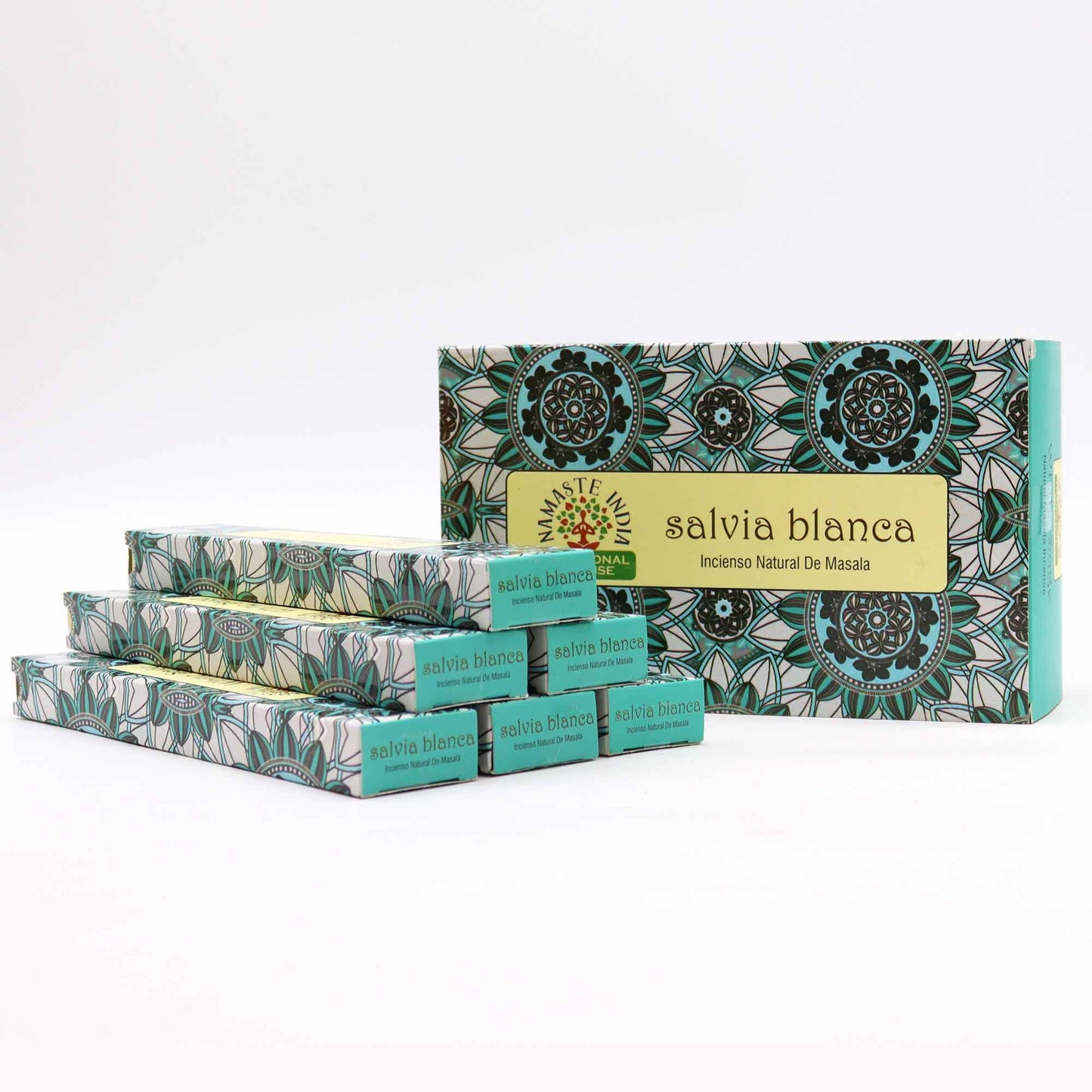 Mandala Masala Räucherstäbchen Weißer Salbei - 12er Set für Reinigung & Harmonie