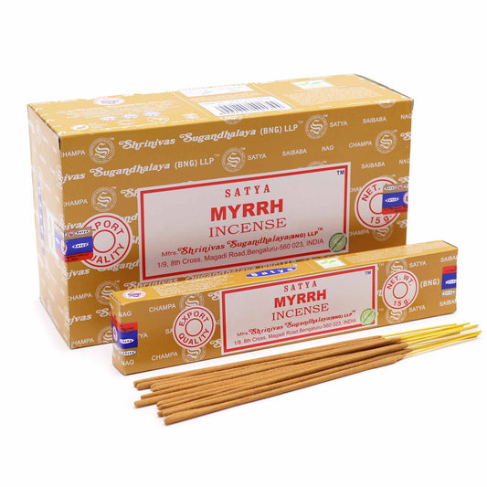 Myrrhe Räucherstäbchen Set - 12 Packungen Premium Qualität