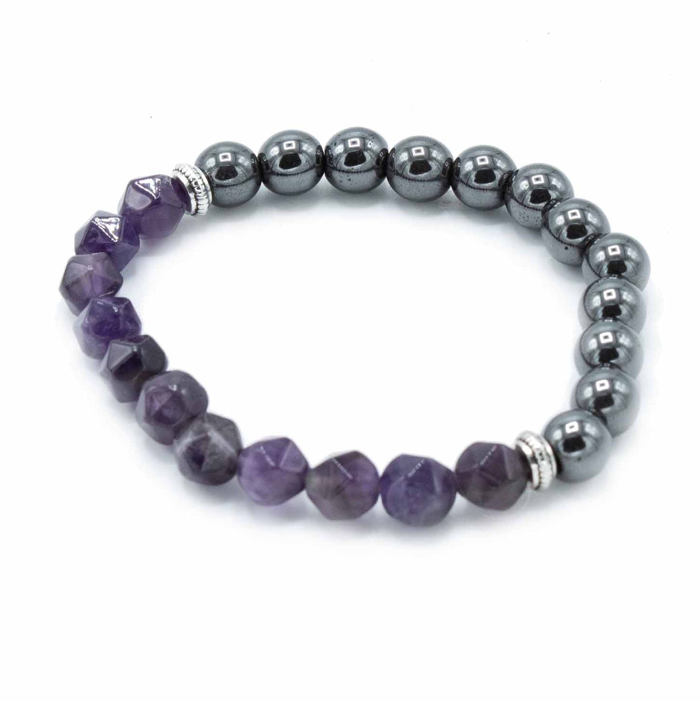 Facettiertes Amethyst-Armband mit Magnetverschluss – Eleganz & Energie