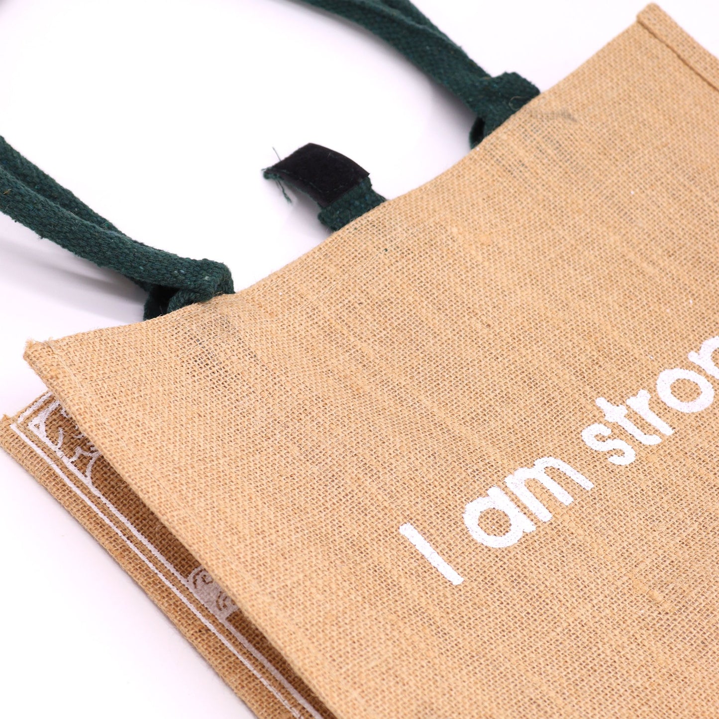 Jute Shopper »I am Bright« – Motivierende Tragetasche mit Hasenmotiv