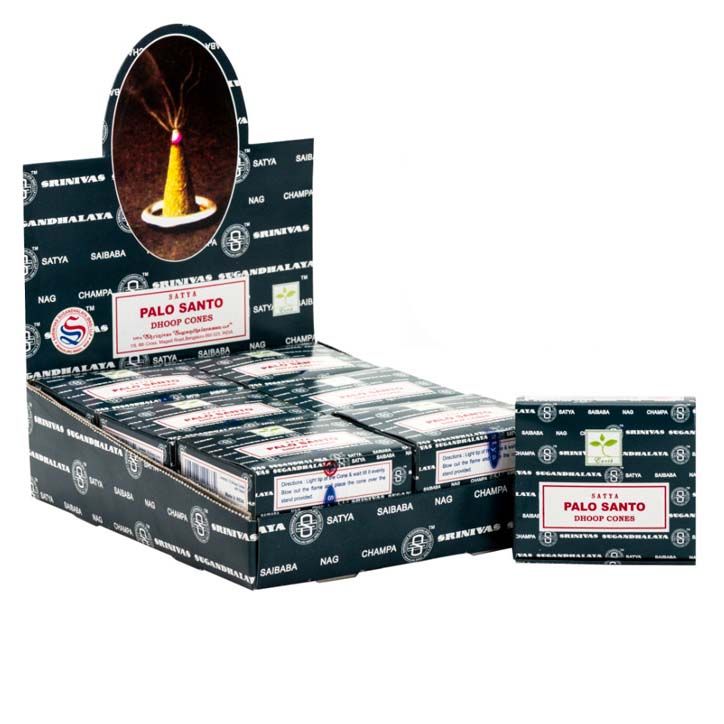 Palo Santo Räucherkegel - 12 Stück, handgerollt