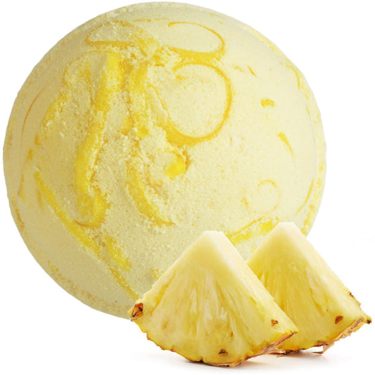 Luxus Badebombe Ananas-Kokos – 180g tropische Auszeit