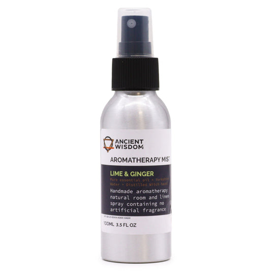 Raumspray Limette & Ingwer – Belebender Aromatherapie-Mist für Balance