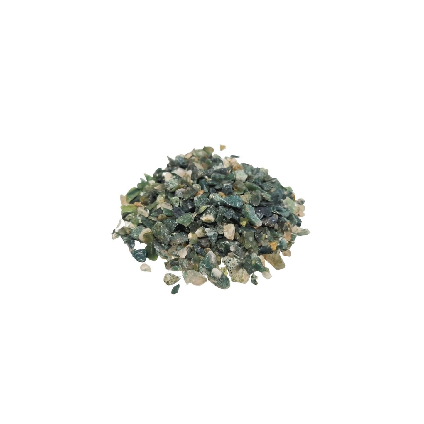 Moosachat-Splitter 1kg - Natürliche Edelsteine für Dekoration & Aquarium