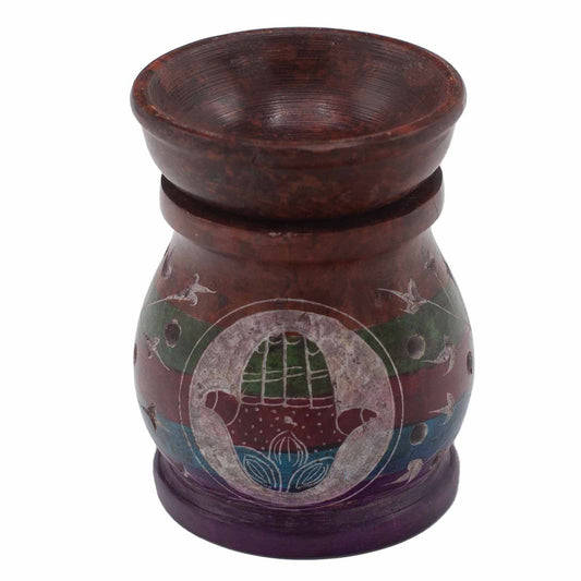 Hamsa Speckstein-Ölbrenner – 10 cm in 5 Farben für Aroma & Wohlbefinden