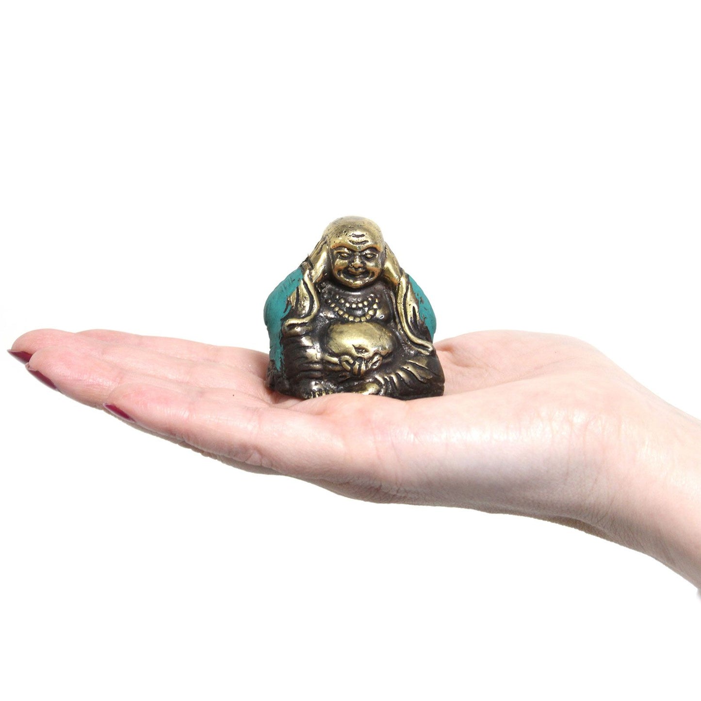 Dreier-Set Buddha-Statuetten in Messing – Die drei weisen Affen