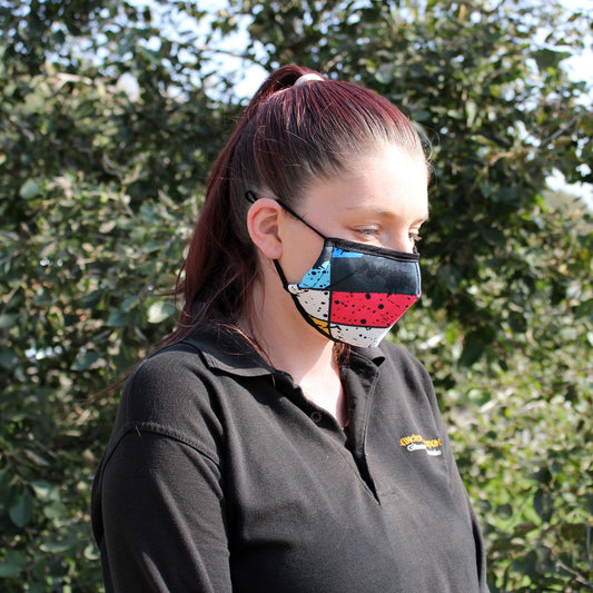 Graffiti-Design Gesichtsmaske für Erwachsene - Wiederverwendbar & atmungsaktiv