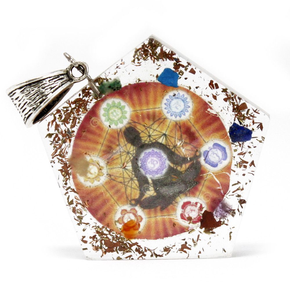 Orgonit-Anhänger 'Achteck-Chakra' – Handgefertigter Energieschmuck