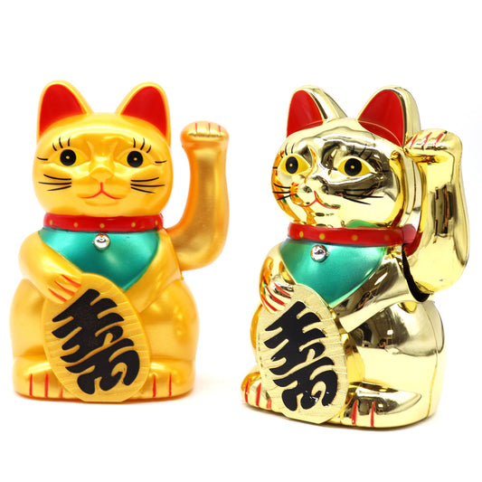 Goldene Winkekatze - Glücksbringer Figur 15 cm