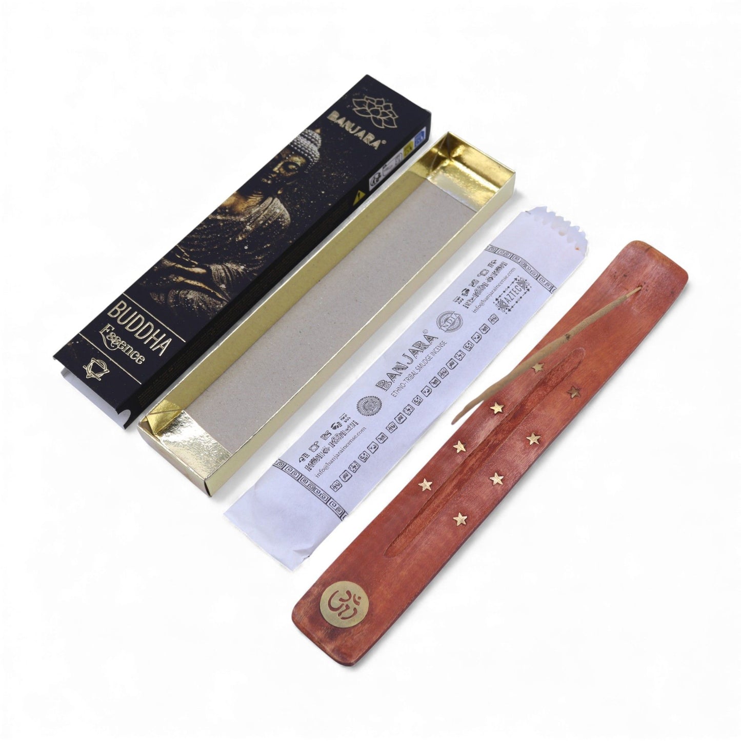 Buddha Essence Räucherstäbchen – Handgefertigte Duftstäbchen aus Indien, 12 Stück