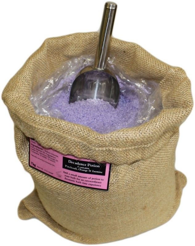 Decadence Potion – Aromatherapie-Badesalz im rustikalen Jutesack (7 kg)