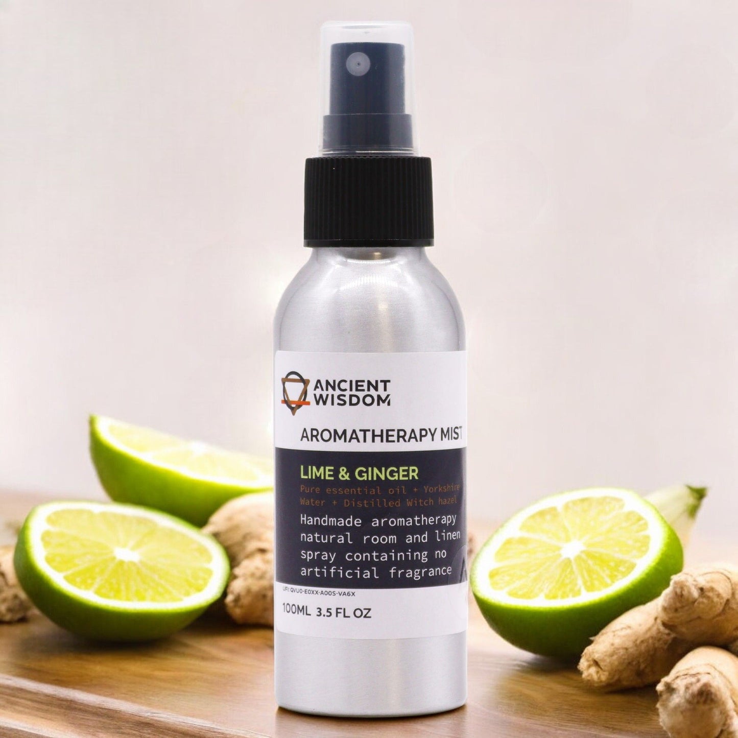 Raumspray Limette & Ingwer – Belebender Aromatherapie-Mist für Balance
