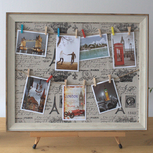 Großer DIY Klammerrahmen Paris – Persönliche Fotogalerie aus Holz