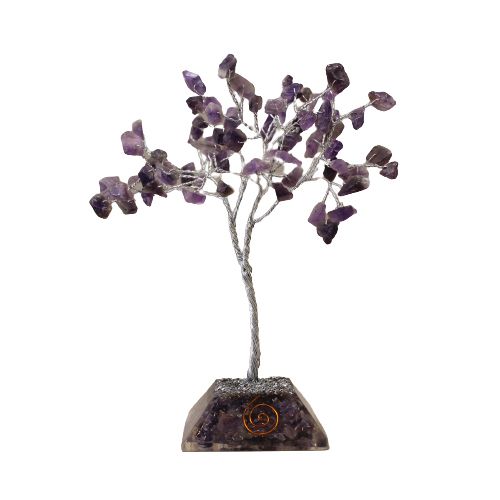 Orgonit-Pyramide mit Amethyst-Kristallbaum – 80 Steine