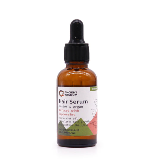 Organisches Haarserum mit Pfefferminze – 30ml Kraftkur für Kopfhaut & Haar