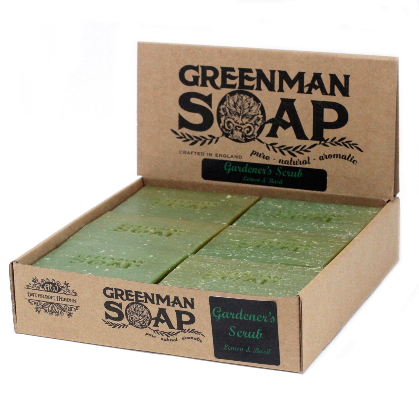 Greenman Seife – Gardener's Scrub mit Zitrone & Basilikum (100g)
