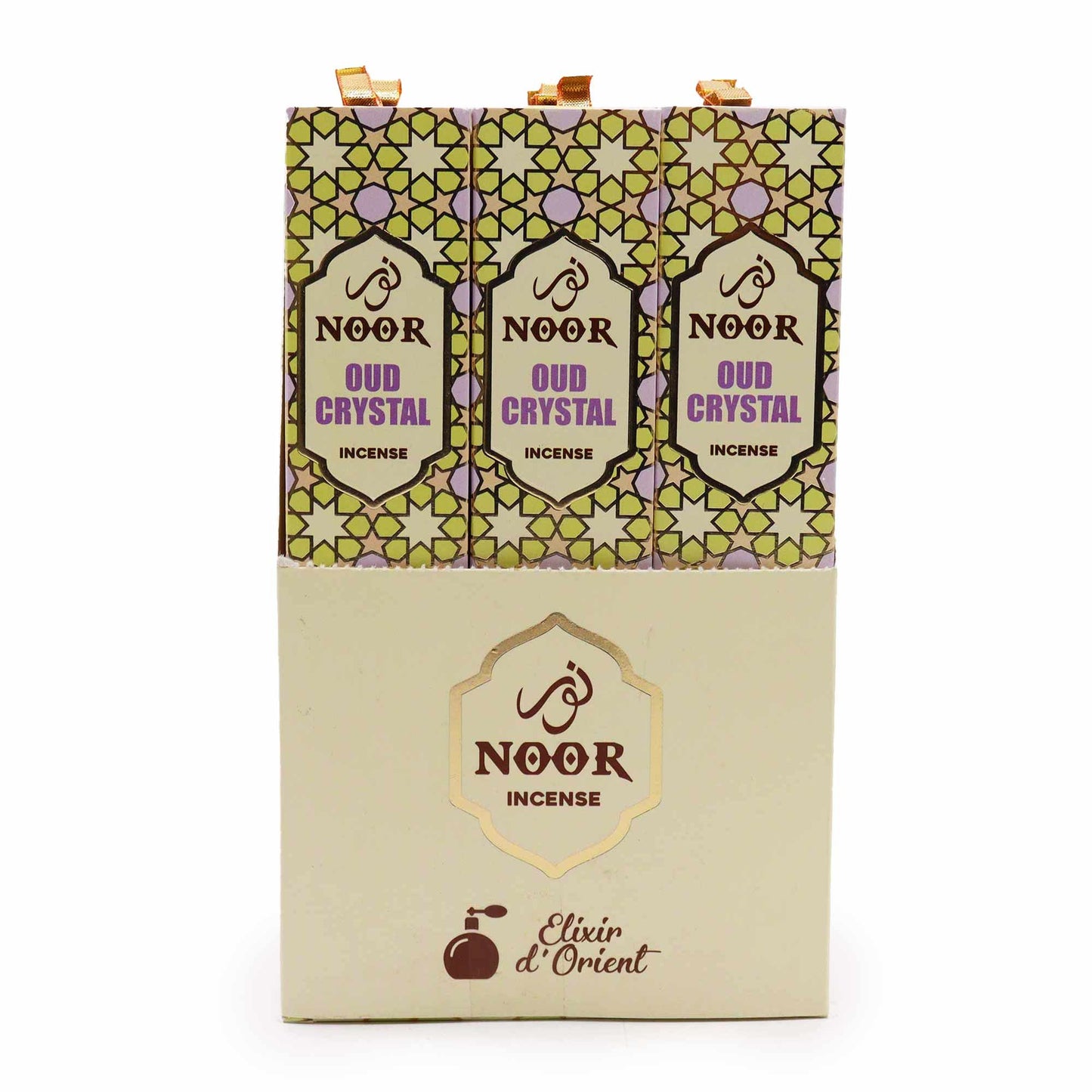 Noor Oud Kristall - Premium Räucherstäbchen Set mit 15 Stück