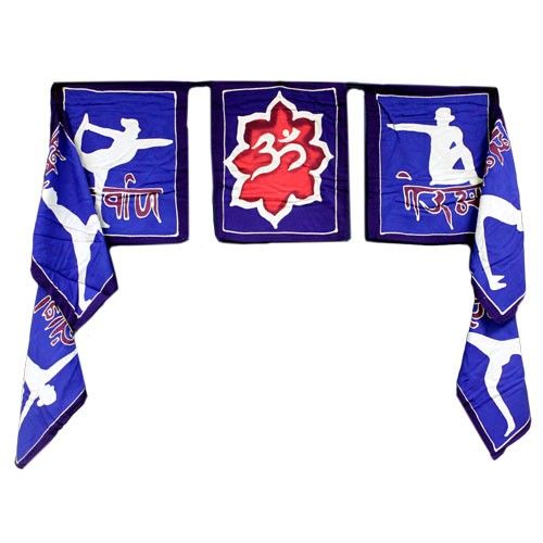 Batik Wandbehang 'Yoga Moves' – Sieben handgefertigte Kunstwerke aus Bali