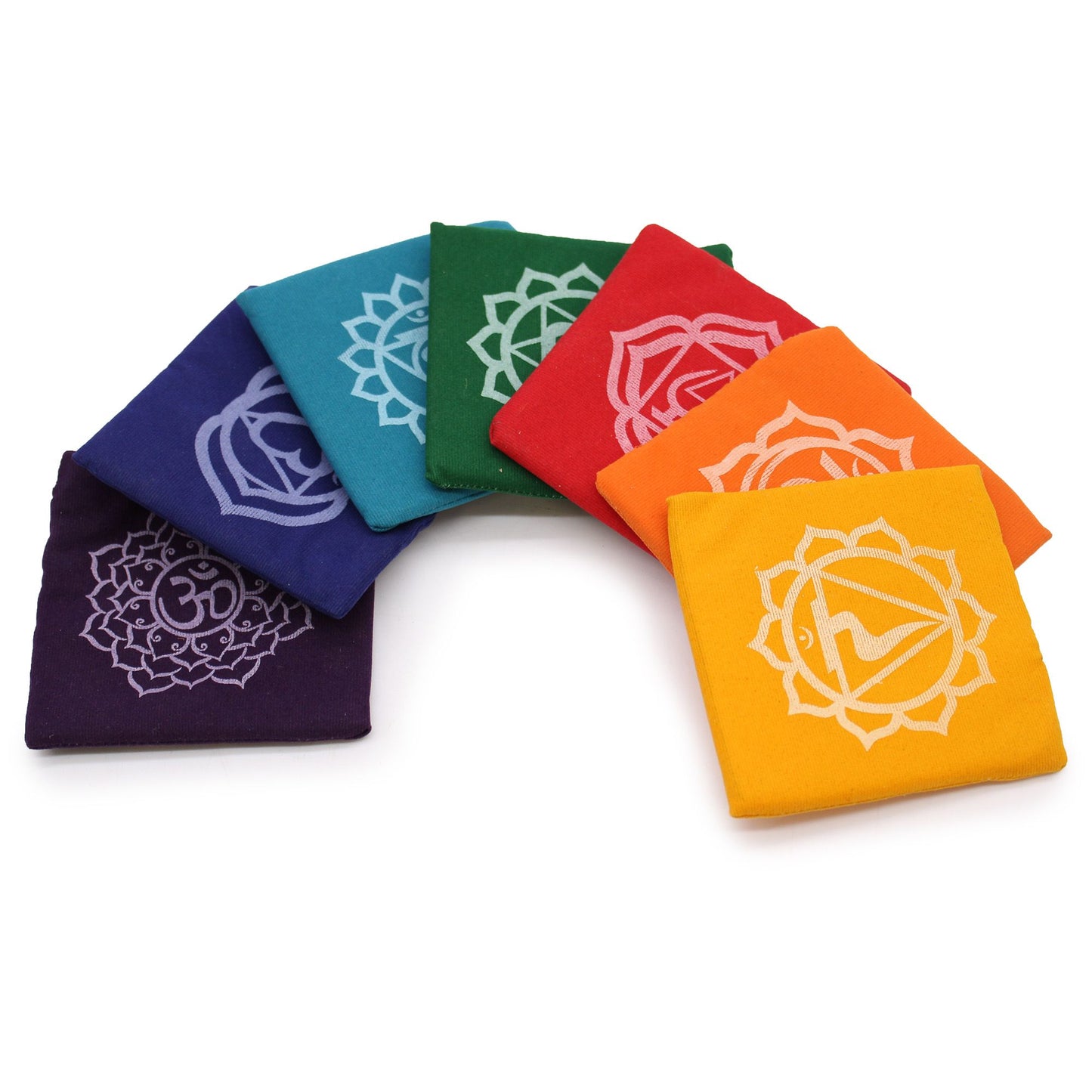 Chakra-Klangschalen-Set in Pyramidenbox – 7-teilig aus Messing