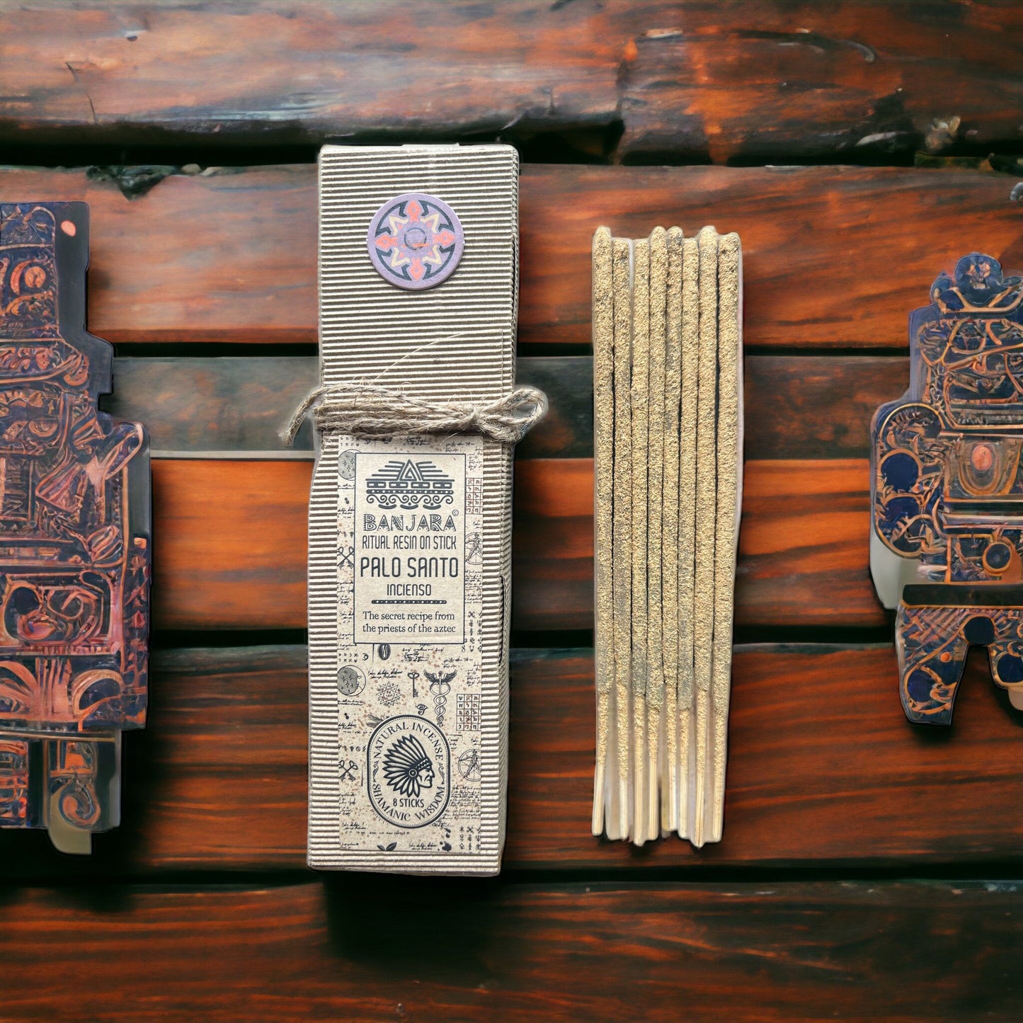 Ritualharz-Stäbchen Palo Santo – 8er Set im Naturkarton