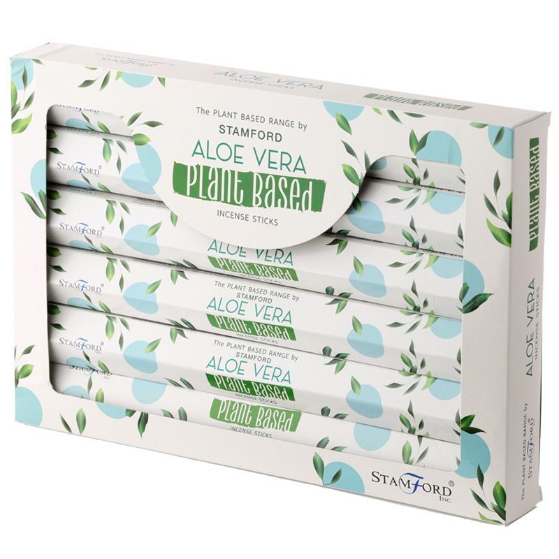 Premium Räucherstäbchen Aloe Vera – Pflanzliche Basis, 30 Min. Brenndauer