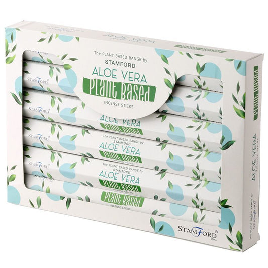 Premium Räucherstäbchen Aloe Vera – Pflanzliche Basis, 30 Min. Brenndauer