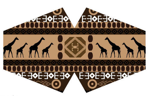 Wiederverwendbare Gesichtsmaske mit afrikanischem Tribal-Muster – Stil & Schutz