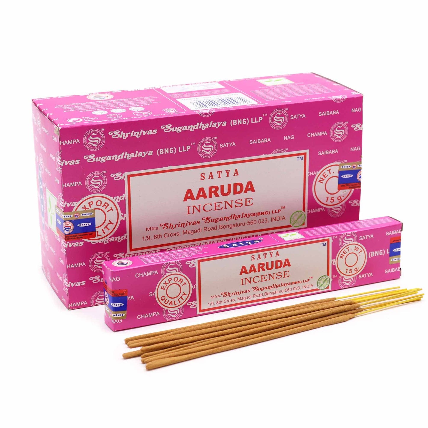 Satya Aaruda Räucherstäbchen (15 Stück) – Handgerollte Reinigung & Klarheit