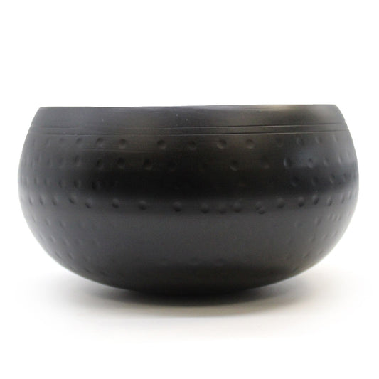 Handgehämmertes Messing-Klanginstrument - 18 cm, schwarz