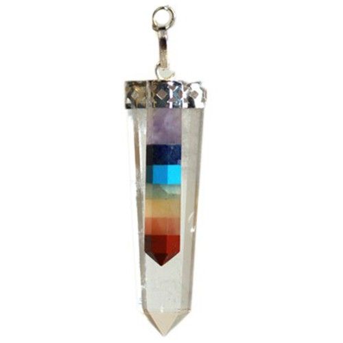 Kristallpendel mit 7-Chakra-Energie – Einzigartiges Edelstein-Unikat