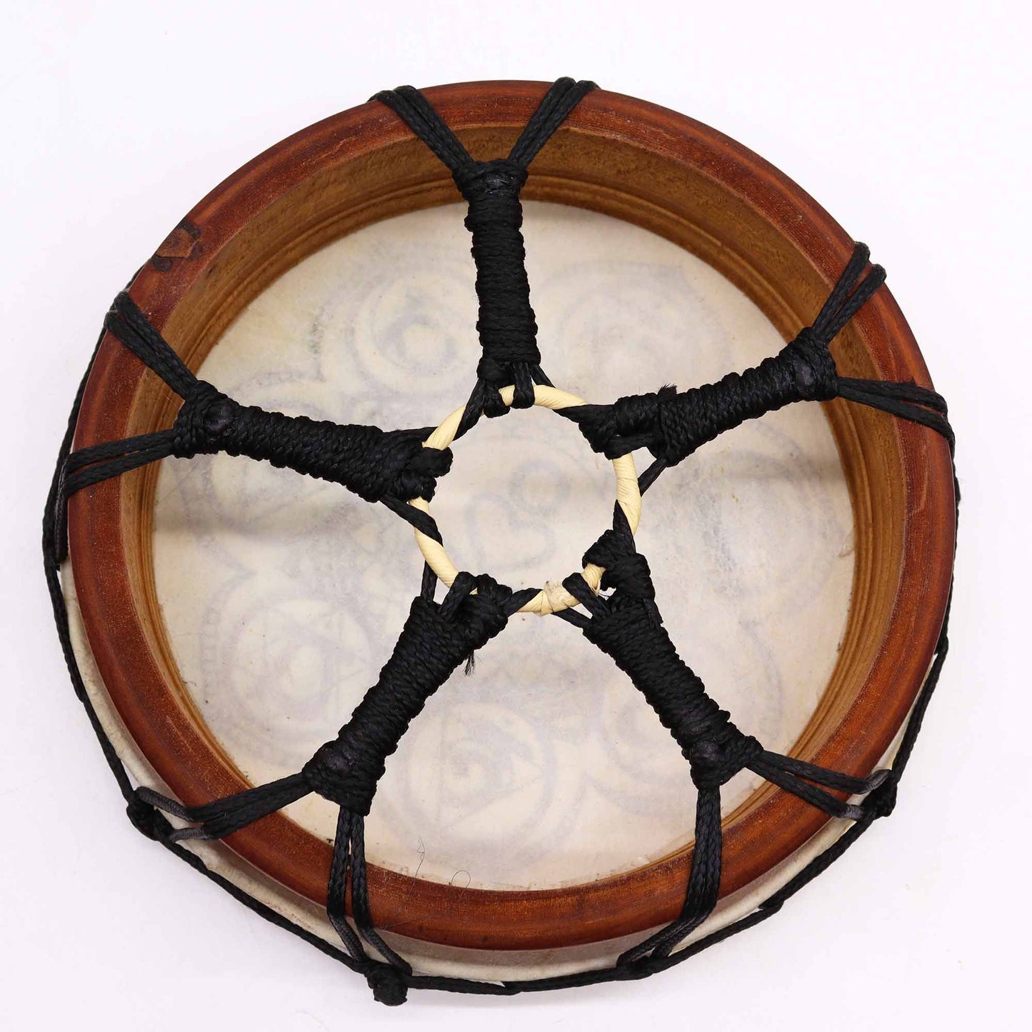 Schamanentrommel 'Chakra-Resonanz' 25 cm mit Schlegeln – Handgefertigt