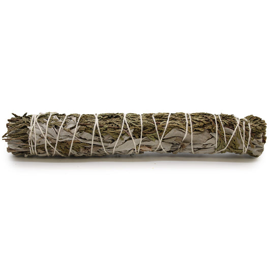 Räucherbündel Weißer Salbei mit Zedernholz – 22 cm Premium-Qualität