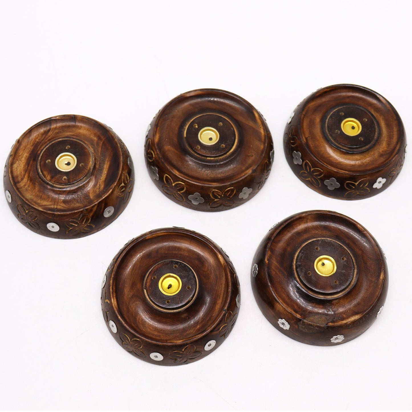 Räucherhalter aus Mangoholz – Handgefertigt in Indien für Kegel und Stäbchen