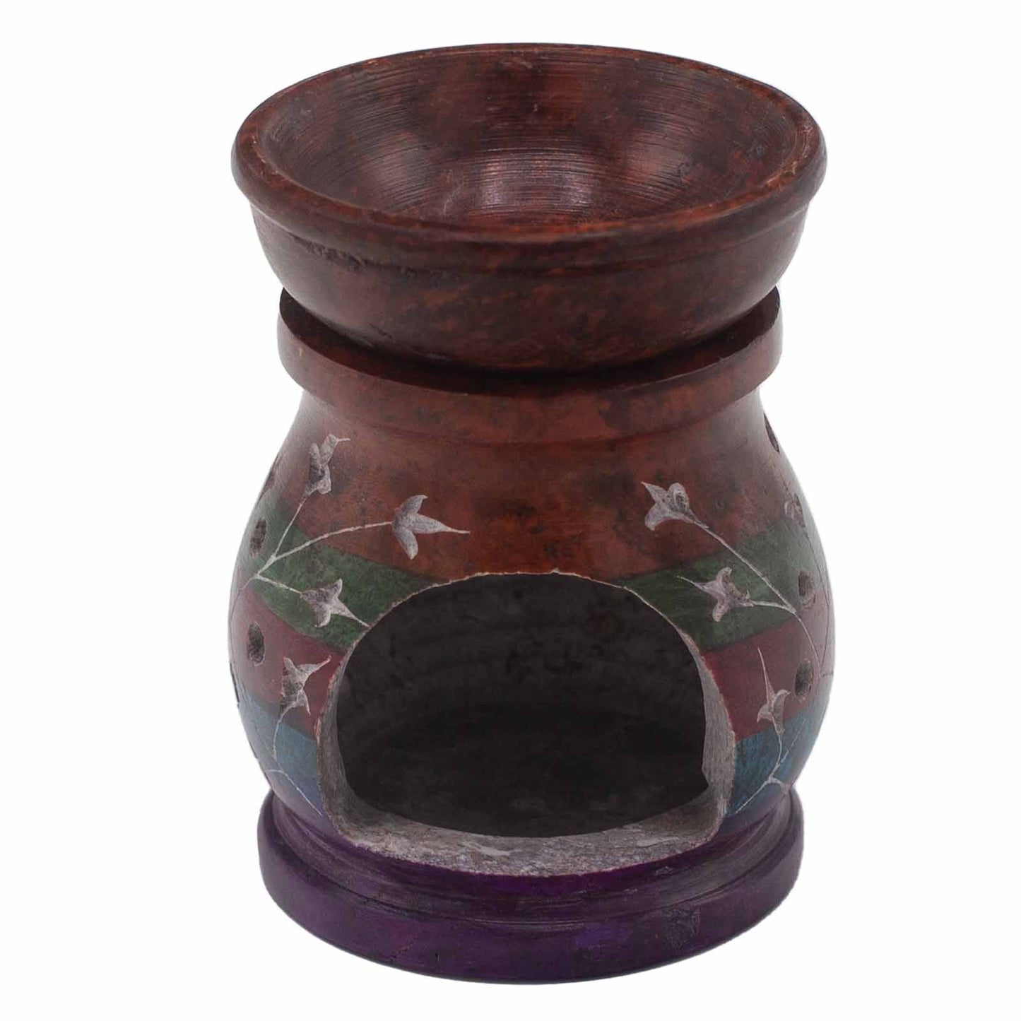 Hamsa Speckstein-Ölbrenner – 10 cm in 5 Farben für Aroma & Wohlbefinden