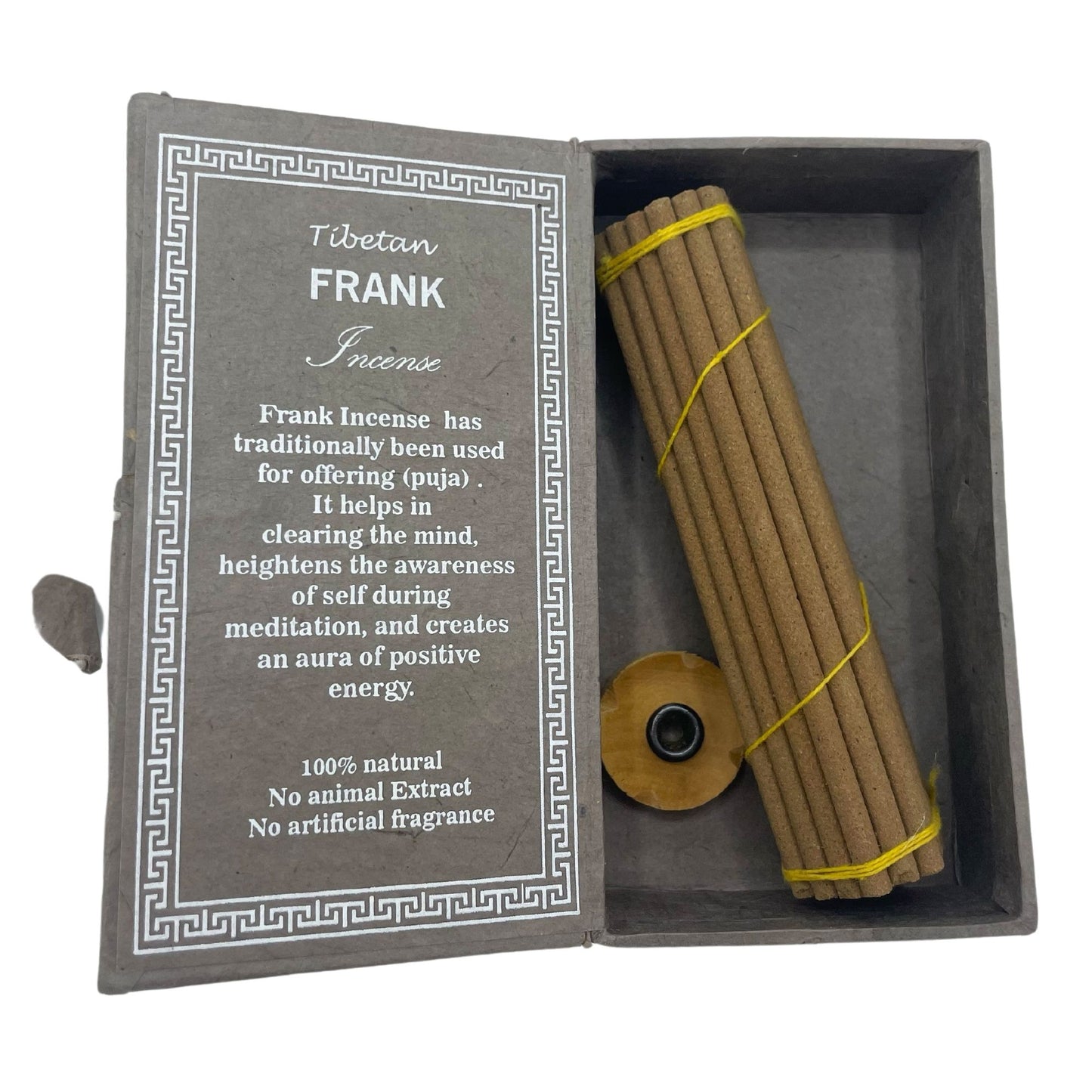 Himalaya Sughandit Dhoop Geschenkset - 30 Weihrauch Räucherstäbchen mit Messinghalter