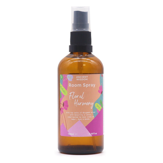 Florale Harmonie Raumspray 100ml – Natürlicher Duft mit Bergamotte & Patchouli