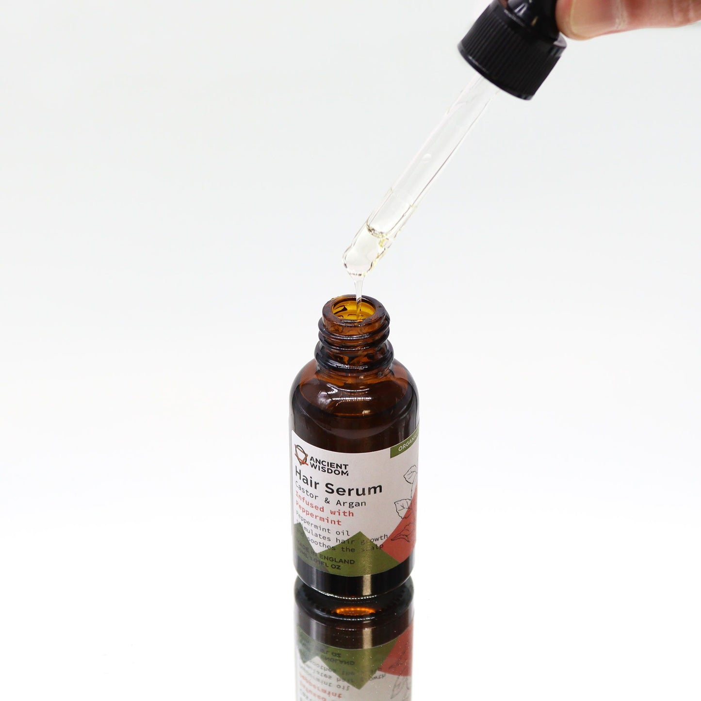Organisches Haarserum mit Pfefferminze – 30ml Kraftkur für Kopfhaut & Haar