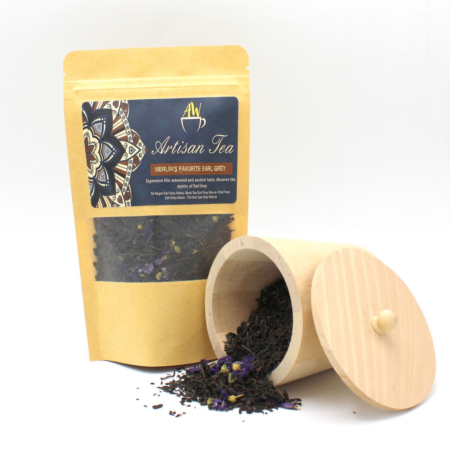 Merlin's Favorite Earl Grey – Loose Leaf Schwarztee mit Malvenblüten