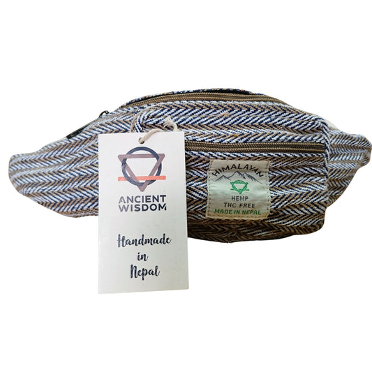 Gürteltasche 'Urban Blue' – Hanf-Baumwolle-Mix
