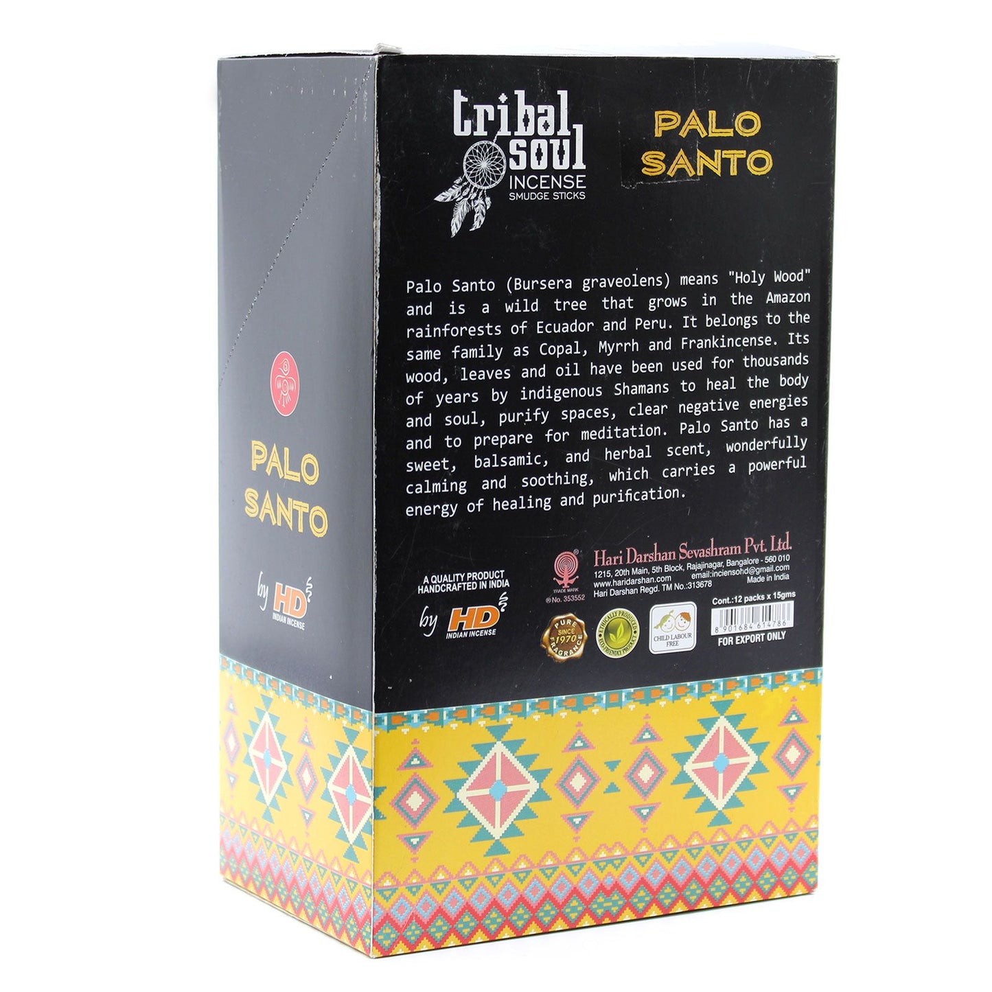 Tribal Soul Räucherstäbchen Kollektion - Palo Santo, 12 Packungen