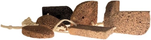 Vulkanstein-Peelingstein in Muschelform – Natürliche Hautpflege für Füße & Körper