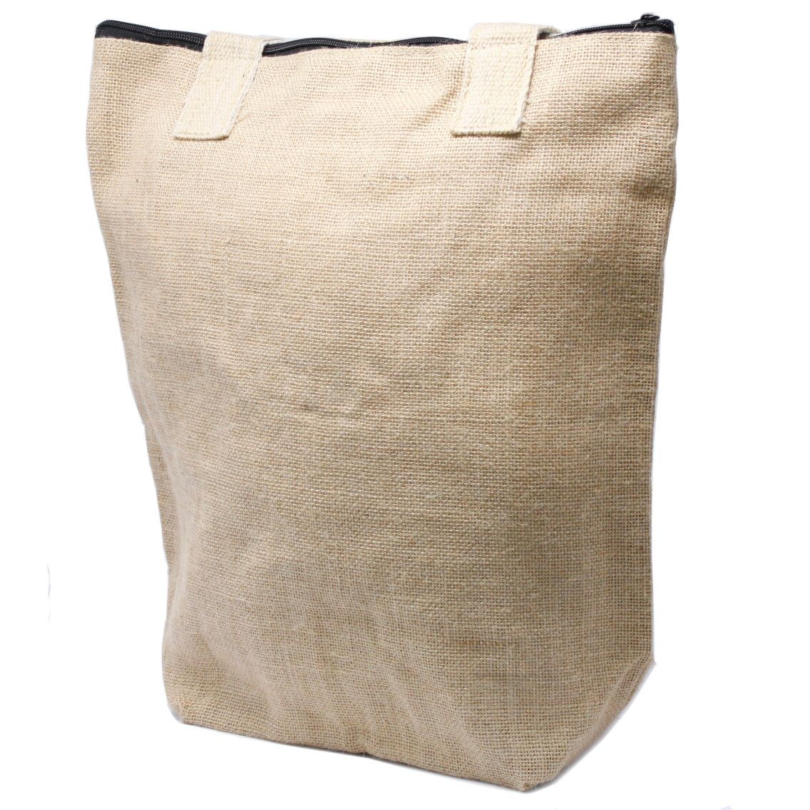 Jute Shopper mit Reißverschluss – Unbedruckt für Ihre Individualisierung