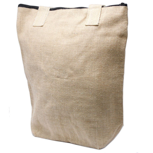 Jute Shopper mit Reißverschluss – Unbedruckt für Ihre Individualisierung