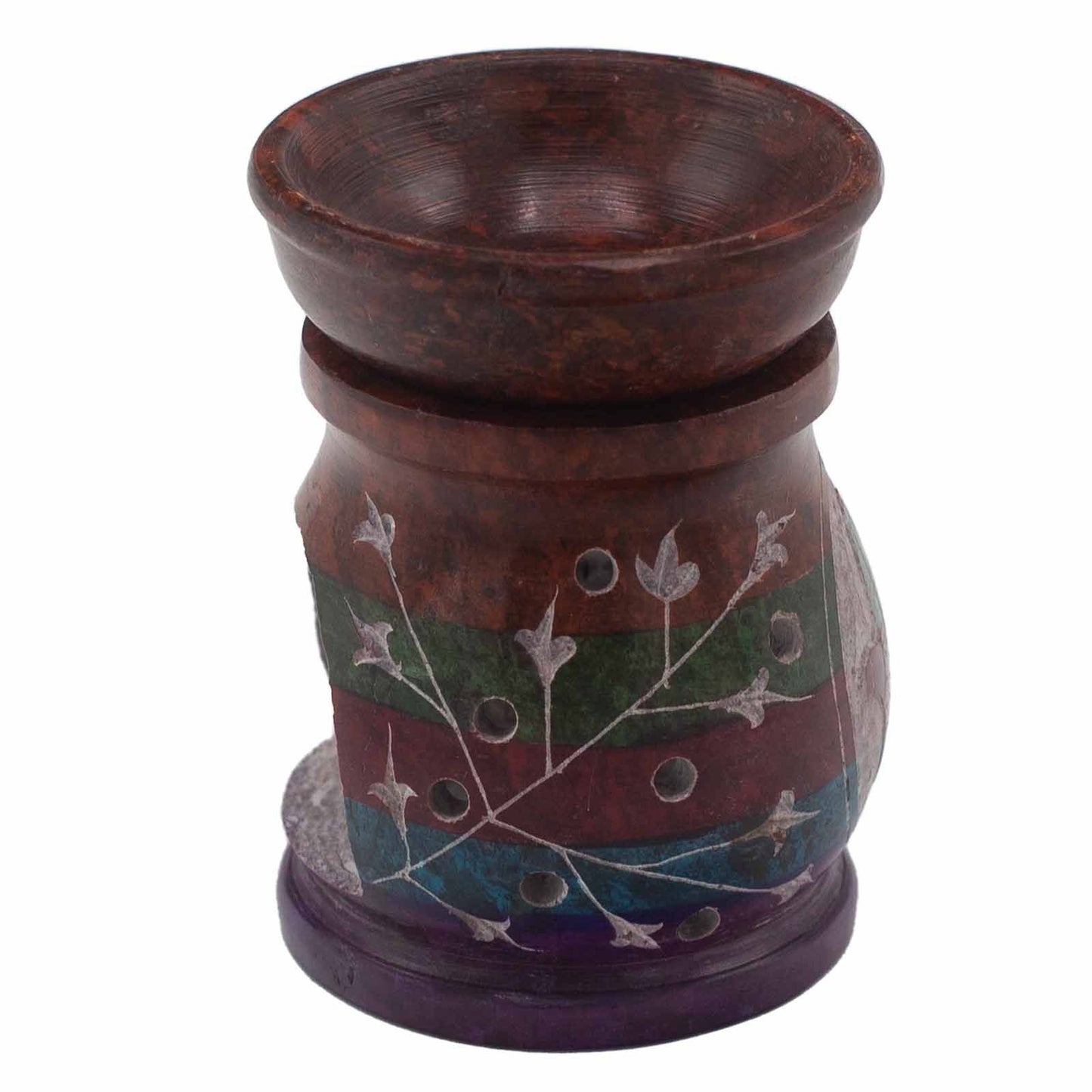 Hamsa Speckstein-Ölbrenner – 10 cm in 5 Farben für Aroma & Wohlbefinden