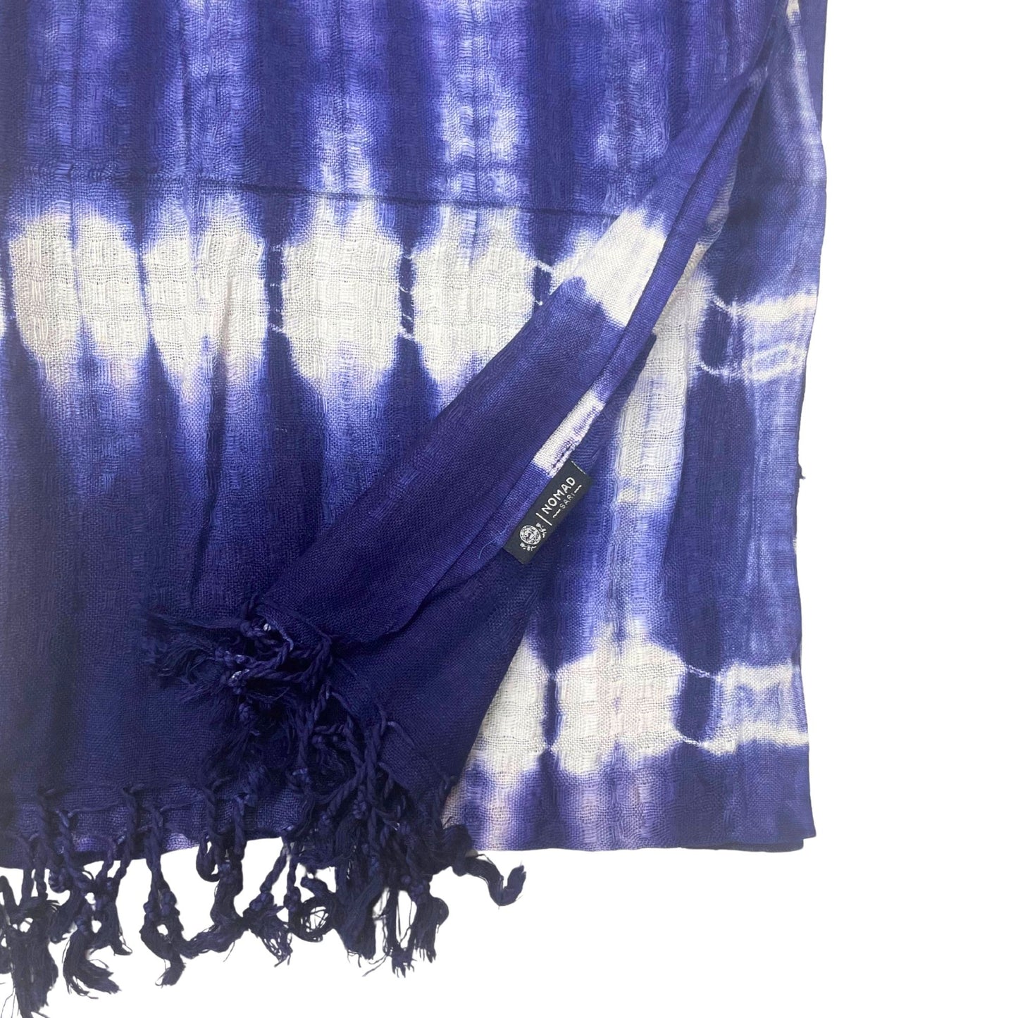 Set mit 4 Schals in Indigo-Streifen – Leichtes Leinen-Rayon