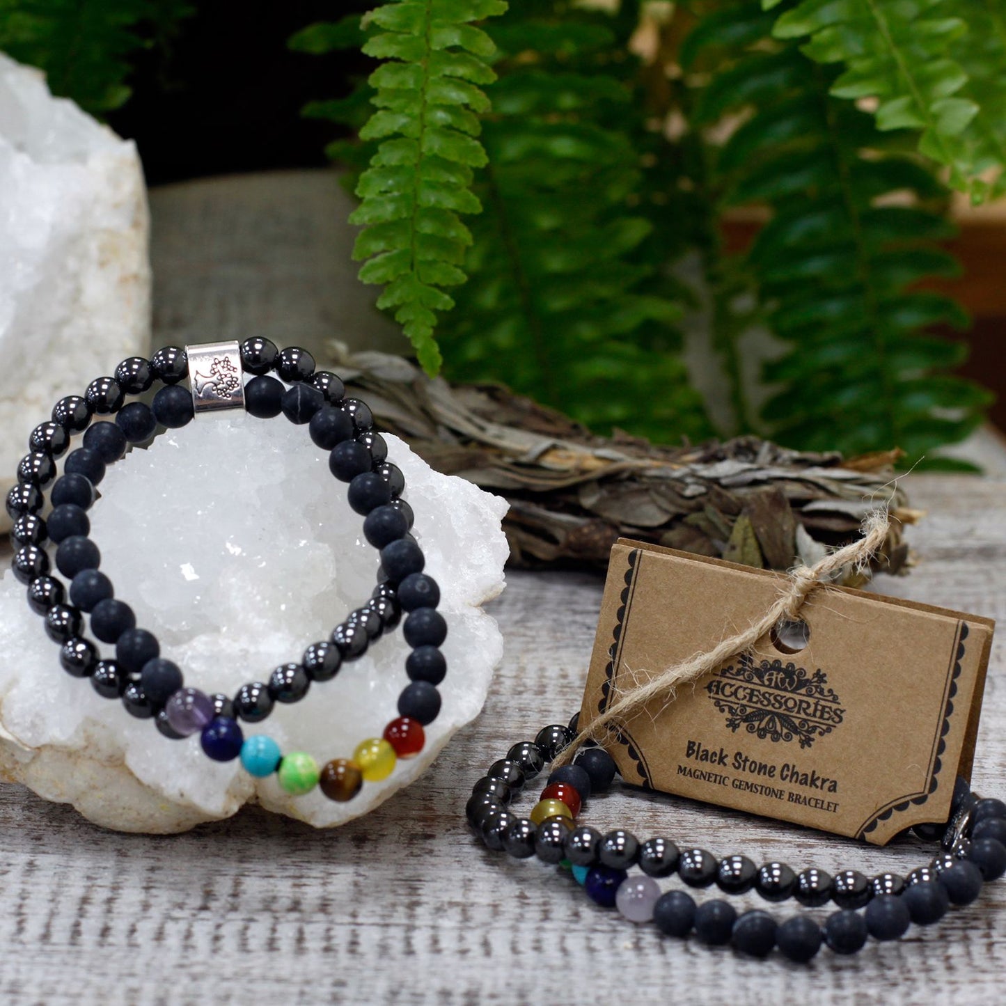 Magnetarmband aus Schwarzstein – Für Balance und zeitlose Eleganz