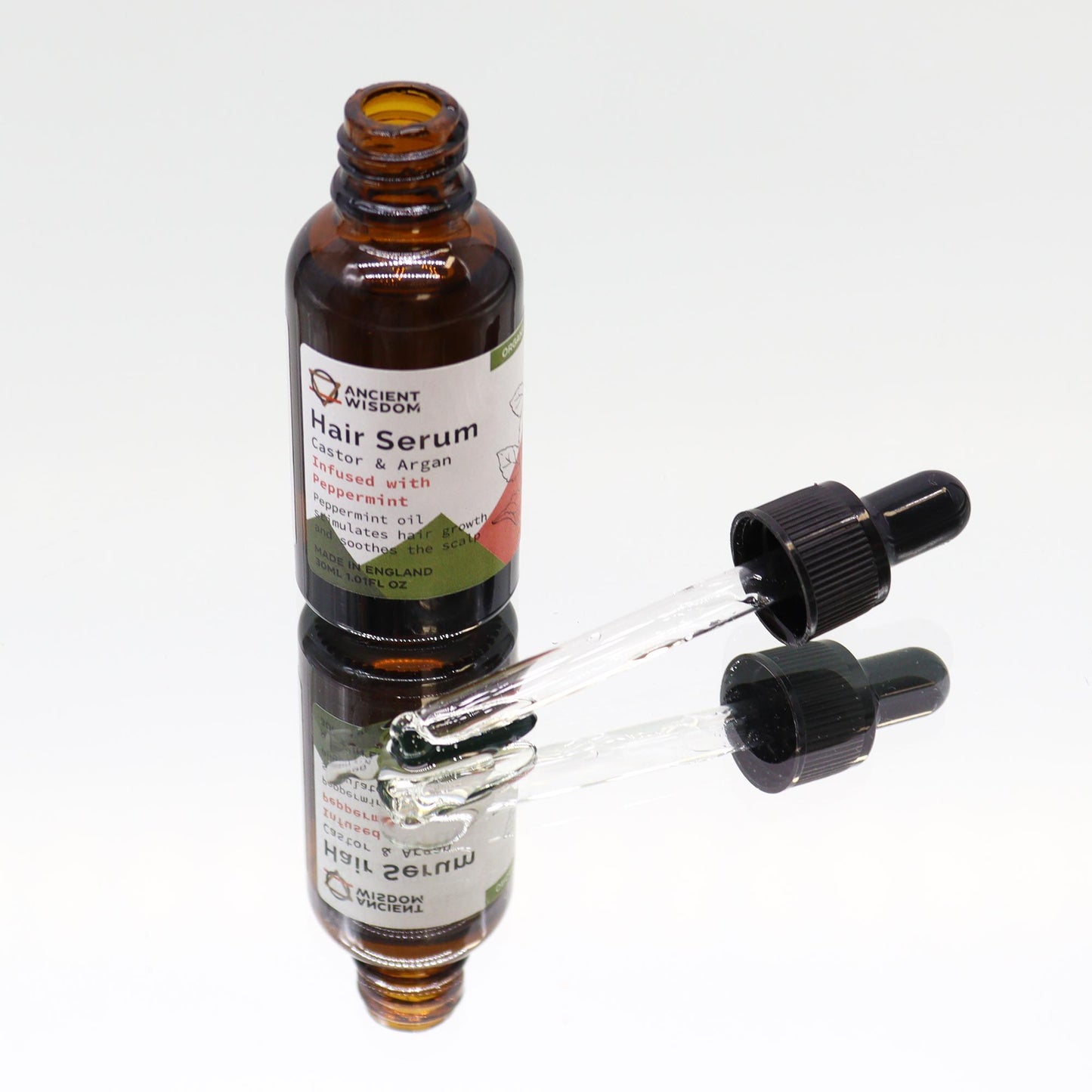 Organisches Haarserum mit Pfefferminze – 30ml Kraftkur für Kopfhaut & Haar