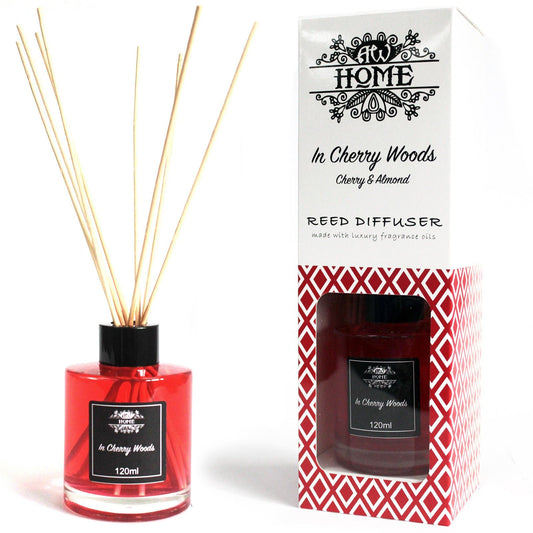 Duftdiffusor Kirschholz - 120ml mit natürlichen Rattanstäbchen