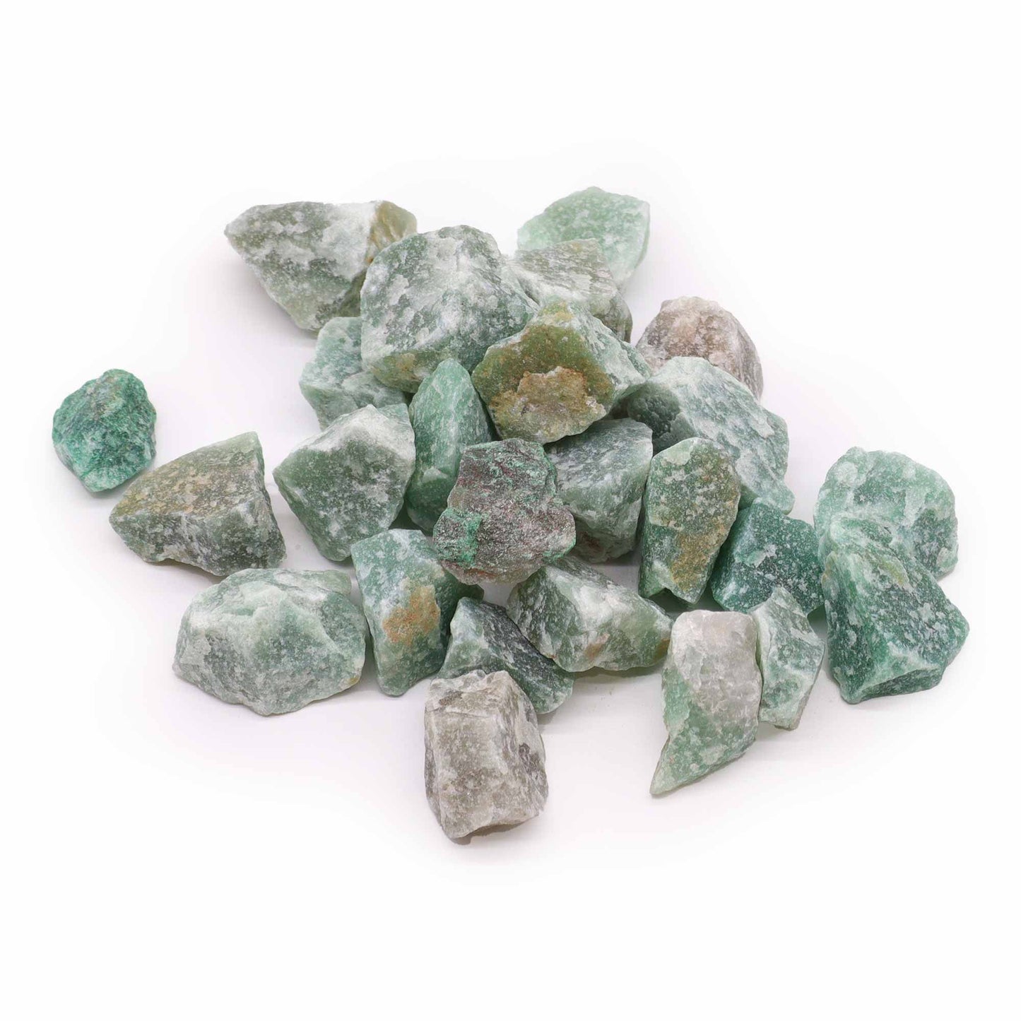 Naturroh-Jadeit Kristall-Set (500g) – 35-70 handselektierte Rohsteine
